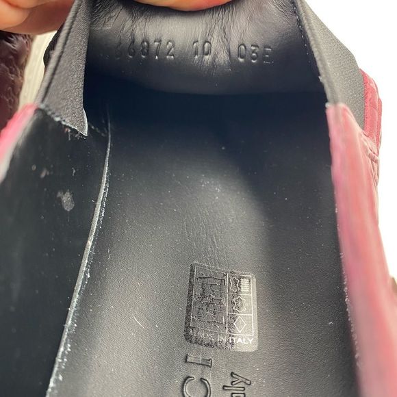 Men’s Gucci monogram mini GG slip on sneakers size 10 made in Italy - Picture 9 of 11